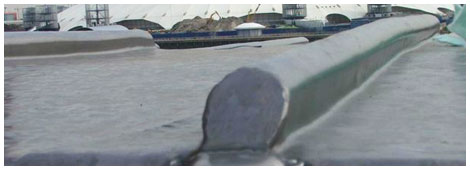 Close up of a lead roof overlooking the Dome in London Lead Roofing